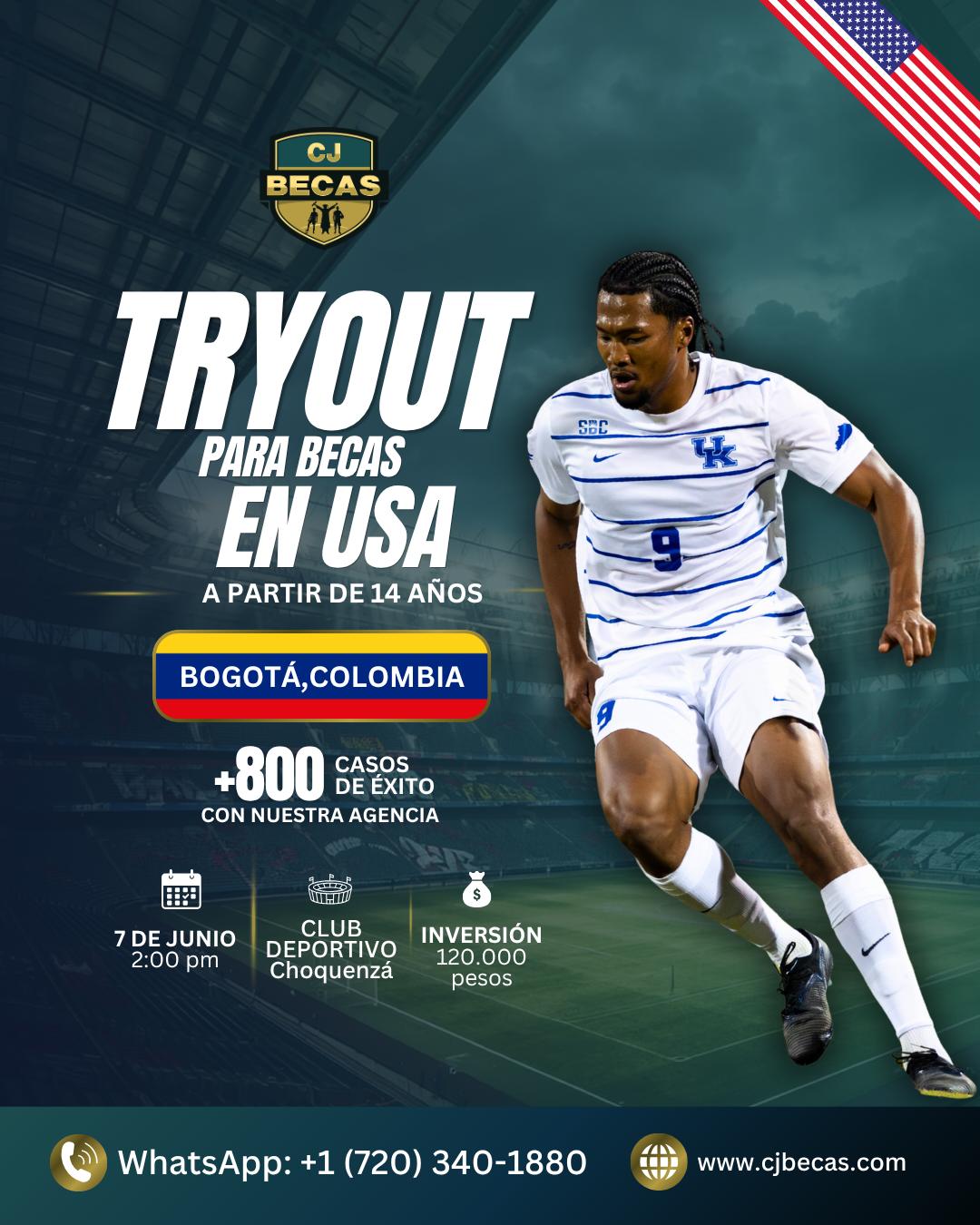 TRYOUT BECAS USA - Bogota, Colombia - Imagen 1