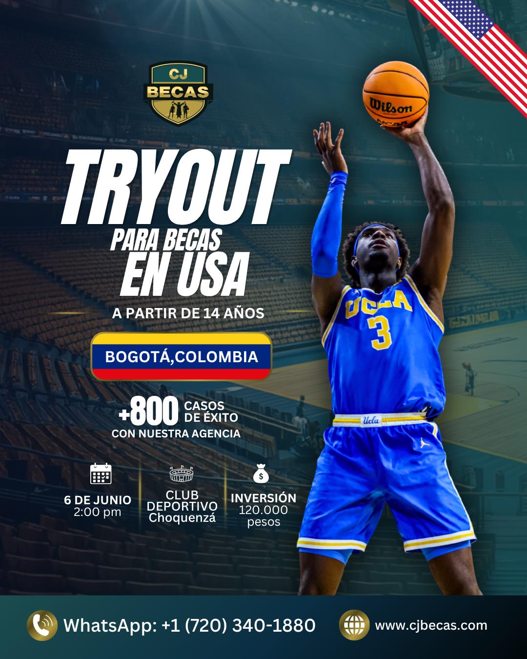 TRYOUT BECAS USA - Bogota, Colombia - Imagen 1